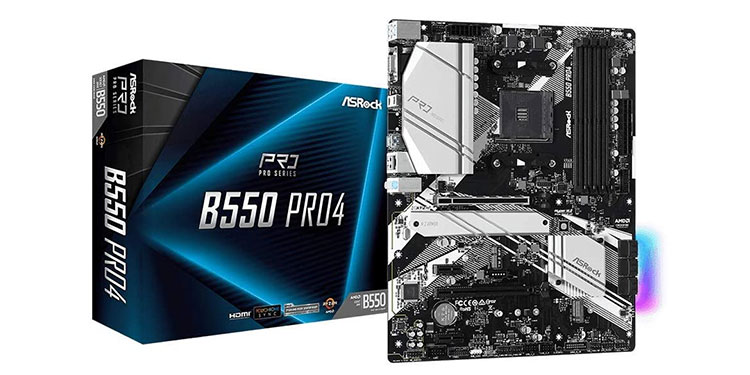 ASRock-B550-PRO4---Best-B550-Motherboard-for-White-Silver-PC-Build