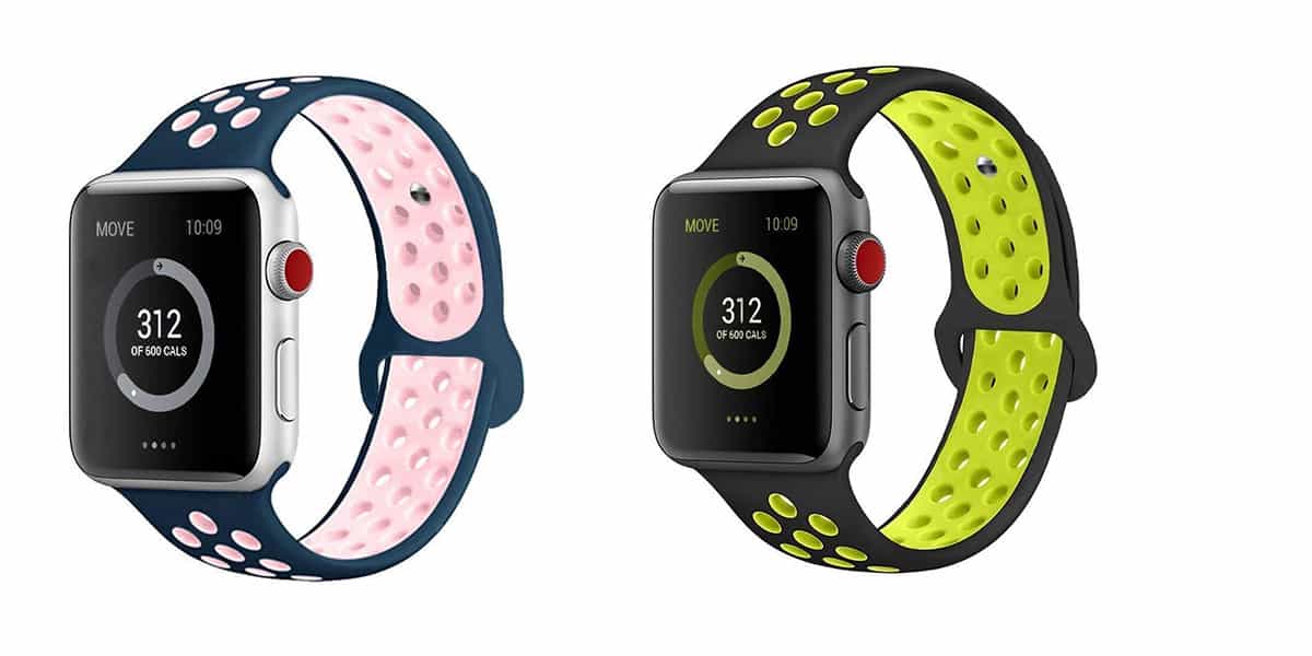 Las correas de silicona de AdMaster para el Apple Watch