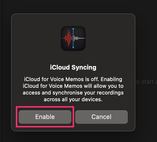 Habilitar la sincronización de iCloud en Mac