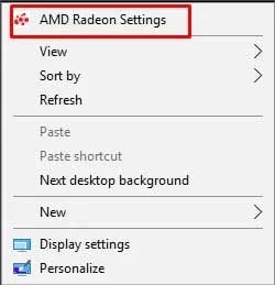 Configuración de AMD Radeon