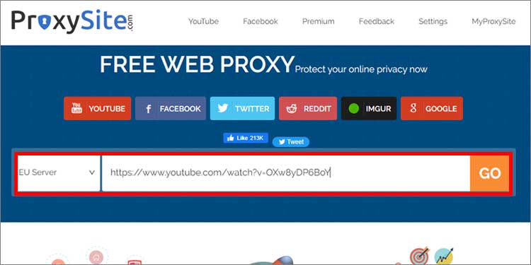 sitio proxy