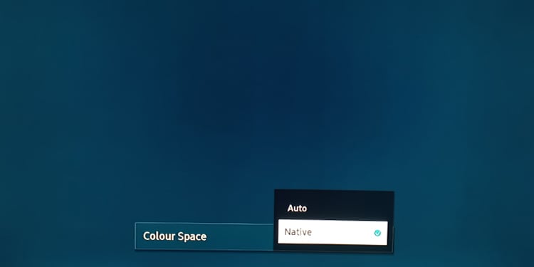 espacio de color nativo
