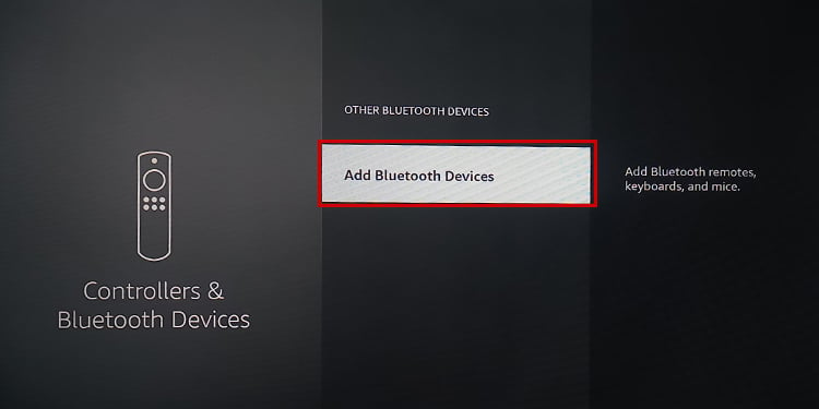 Opción para agregar dispositivos Bluetooth