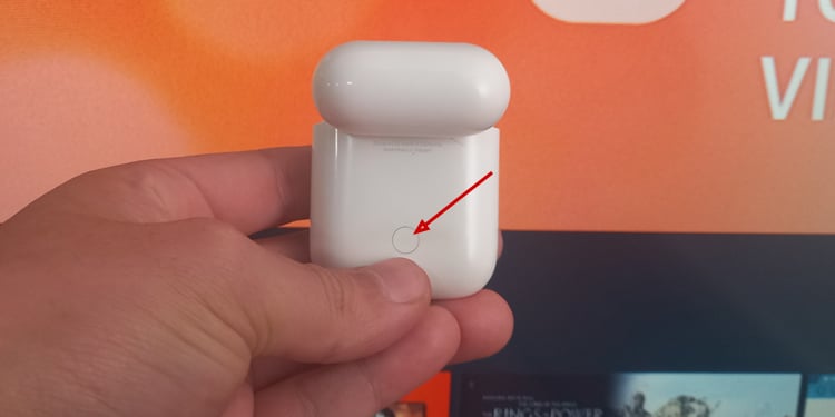 Emparejamiento de Airpods con botón