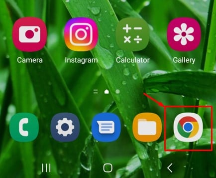 Abrir Chrome en el teléfono Android