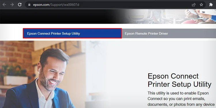 utilidad epson-connect-printer-setup
