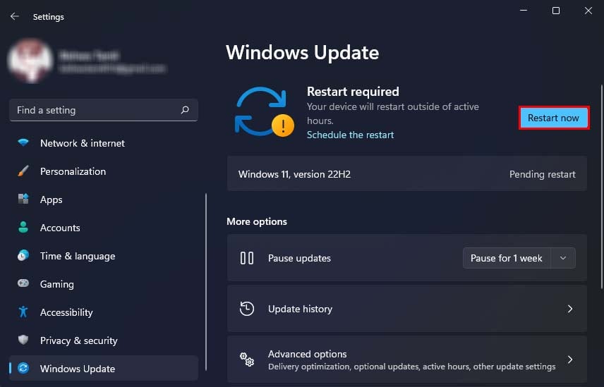 Windows Update ahora se reiniciará