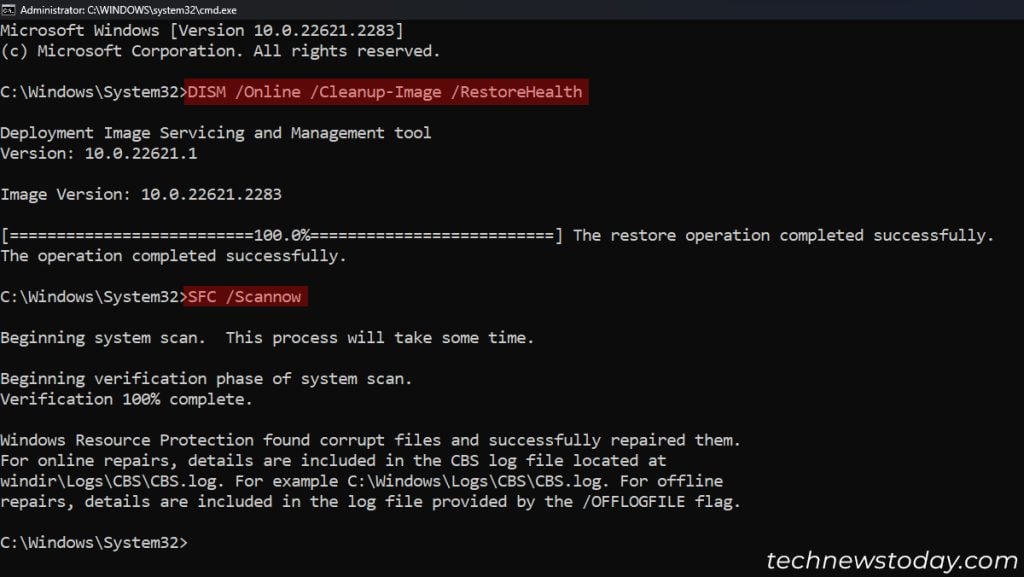 command-prompt-dism-online-cleanup-image-restorehealth-sfc-scannow-commands