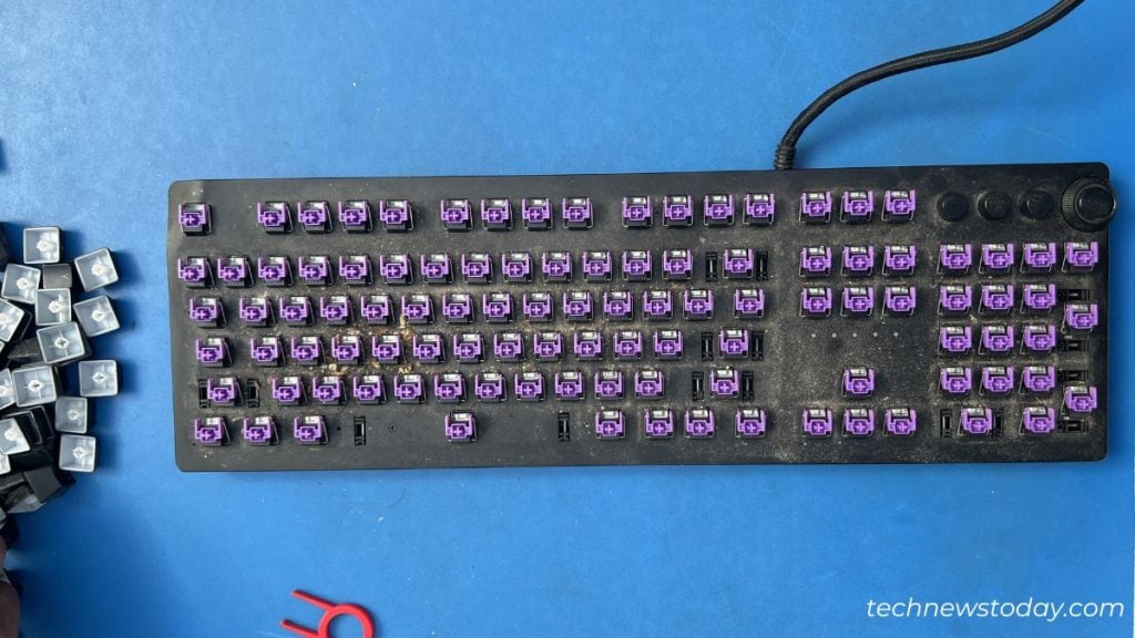 razer keyboard all keys removed