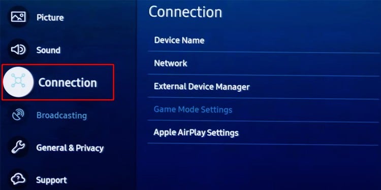 connection-settings-samsung-tv
