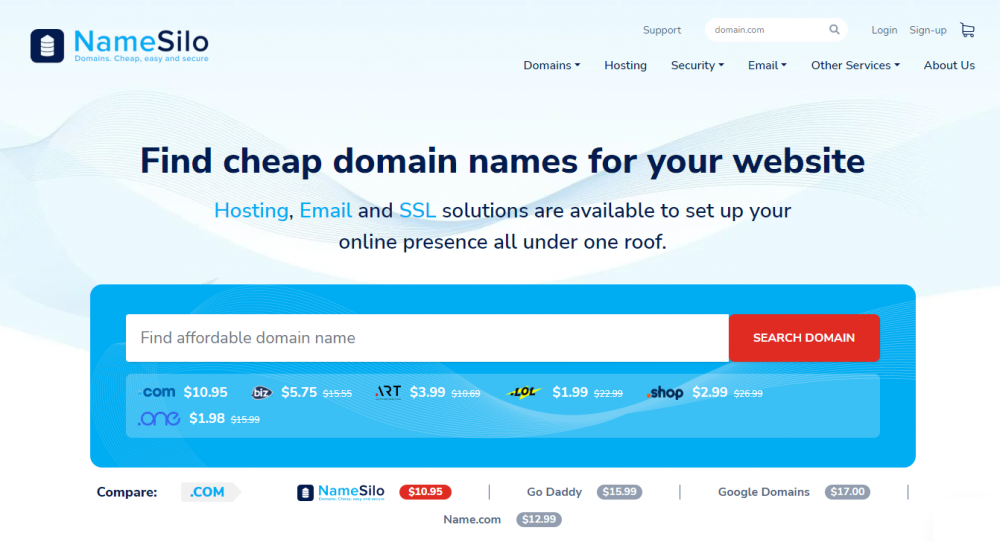 ¿Dónde puedo comprar dominios en Internet de forma segura?